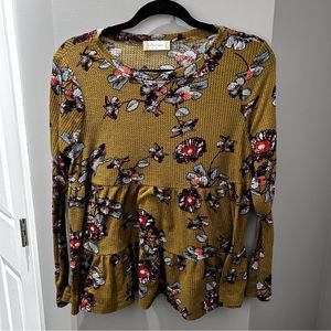 Altar’d State Floral Flowy Blouse-Sm
